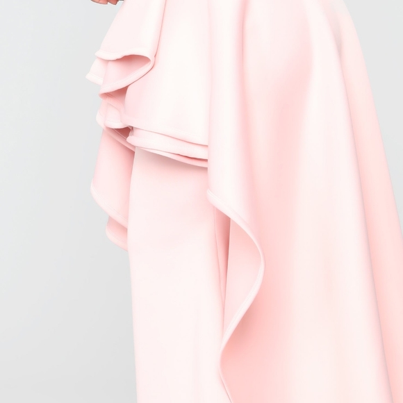 Fashion Nova Blush Pink Ruffle Dress - Picture 7 of 8